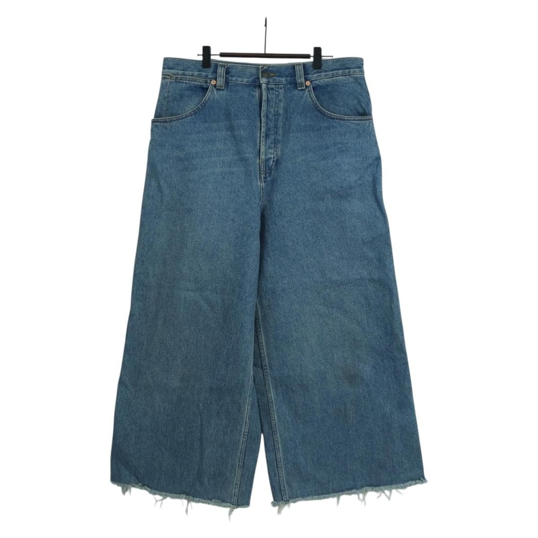 Gucci Women's Buggy Blue Cotton Denim Pants Size 758153 Italy (1 of 14)