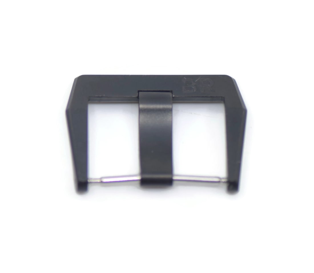 Bell & Ross Black Stainless Steel Wristwatch Band 24mm Authentic: Bell & Ross Black Stainless Steel Wristwatch Band 24mm Authentic This Bell & Ross wristwatch band features a sleek black stainless steel buckle, designed to add a sophisticated touch to your timepiece