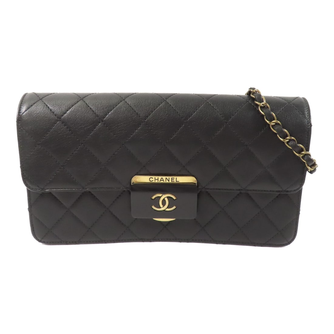 CHANEL Beauty Lock Flap Chain Shoulder Bag Black Calfskin GHW (1 of 15)