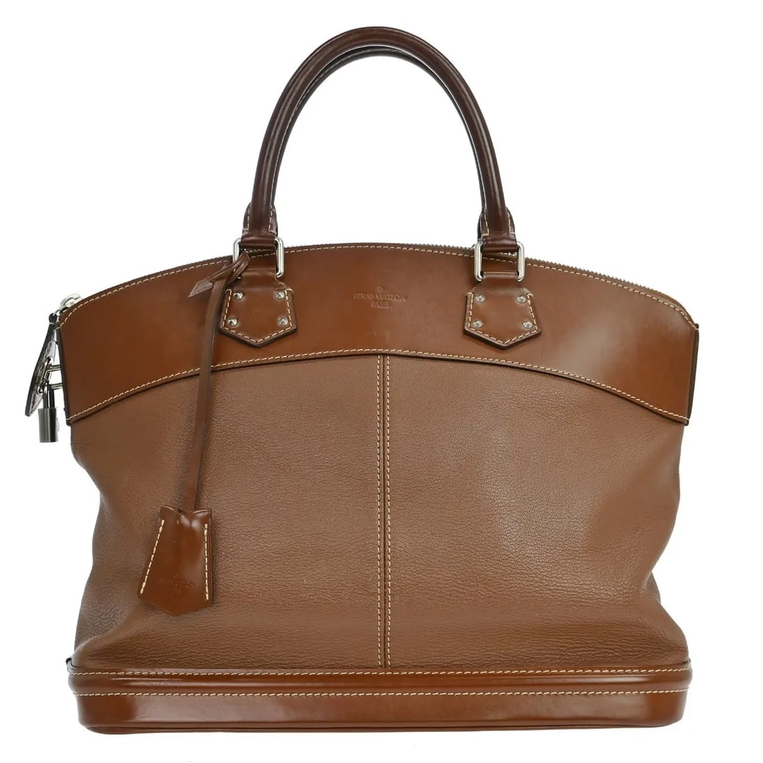 Louis Vuitton Suhali Lockit Brown Leather Handbag: Louis Vuitton Suhali Lockit Brown Leather Handbag Louis Vuitton Suhali Lockit handbag in brown leather. Made in France, this women's bag is presented in good condition with visible wear from use, incl
