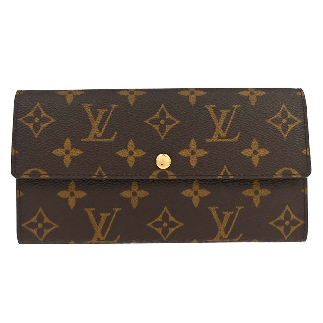 Louis Vuitton M61726 Monogram Canvas Folding Wallet Brown (1 of 15)