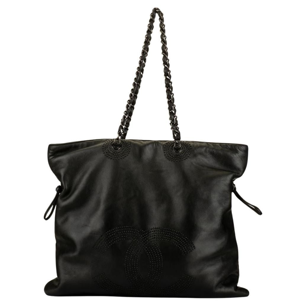 Chanel Black Calfskin Rhinestone Bon Bon Tote Collection 12 (1 of 6)