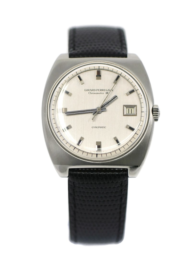 Girard Perregaux Gyromatic Stainless Steel 36mm Automatic Watch: Girard Perregaux Gyromatic Stainless Steel 36mm Automatic Watch This exquisite Girard-Perregaux wristwatch showcases a classic design with a mechanical (automatic) movement. The watch features a sleek