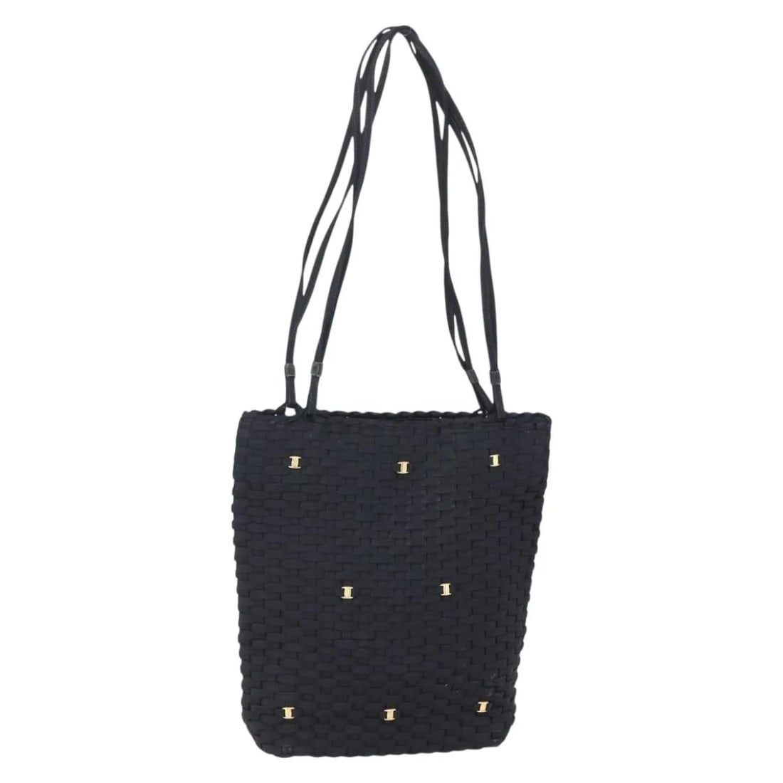 Salvatore Ferragamo Vala black nylon shoulder bag: Salvatore Ferragamo Vala black nylon shoulder bag This is a pre-owned Salvatore Ferragamo Vala shoulder bag crafted from black nylon. Designed for women, it features a spacious main compartment and a 