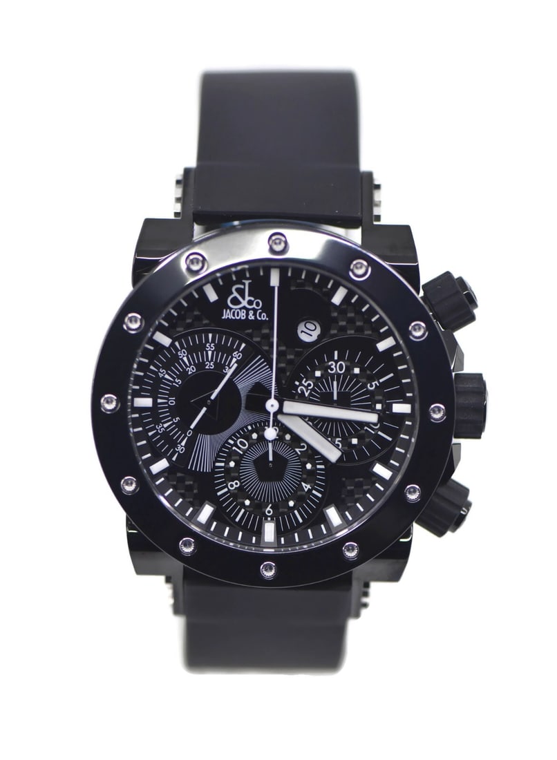 Jacob & Co Epic 2 Chronograph Stainless Steel 47mm Watch E2CBR with Box and Papers (1 of 5)