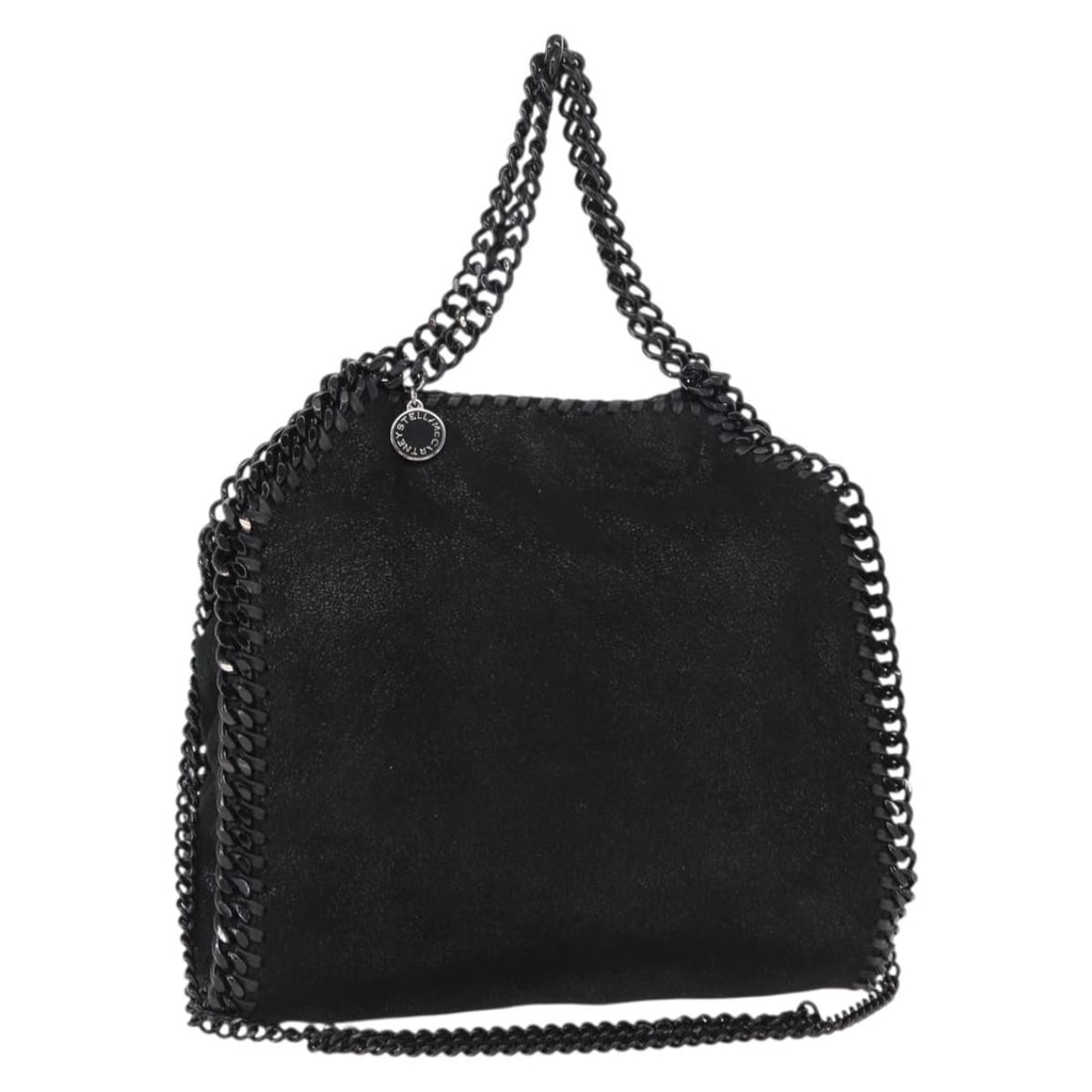 Stella McCartney Falabella shoulder bag black silver polyester 371223 (1 of 18)