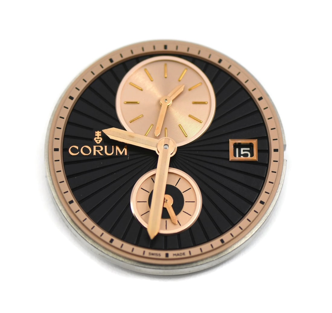 Cal 7050 Swiss Watch Movement by Corum 31.5mm: Cal 7050 Swiss Watch Movement by Corum 31.5mm This is a pre-owned Corum Caliber 7050 movement, crafted in Switzerland. The movement has a diameter of 31.5mm and is designed for use in Corum timepieces