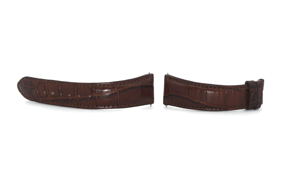 Maurice Lacroix 21mm Brown Leather Two-Piece Watch Strap (1 of 2)