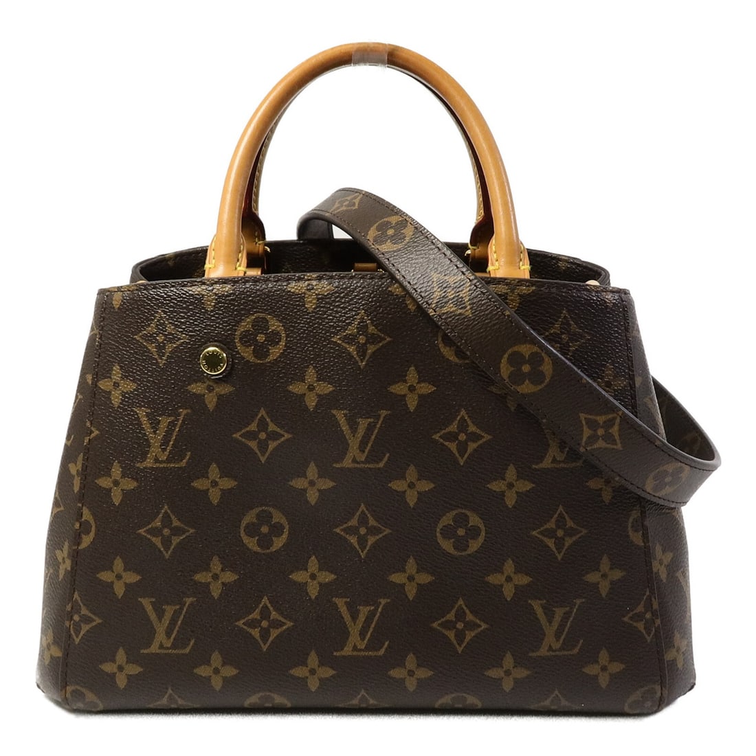 Louis Vuitton Montaigne BB 2 Way Shoulder Bag Monogram Brown (1 of 15)