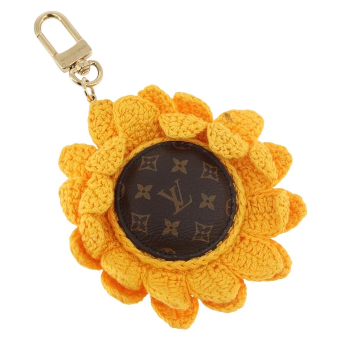 Louis Vuitton M02581 Monogram Canvas Sunflower Bag Charm (1 of 10)