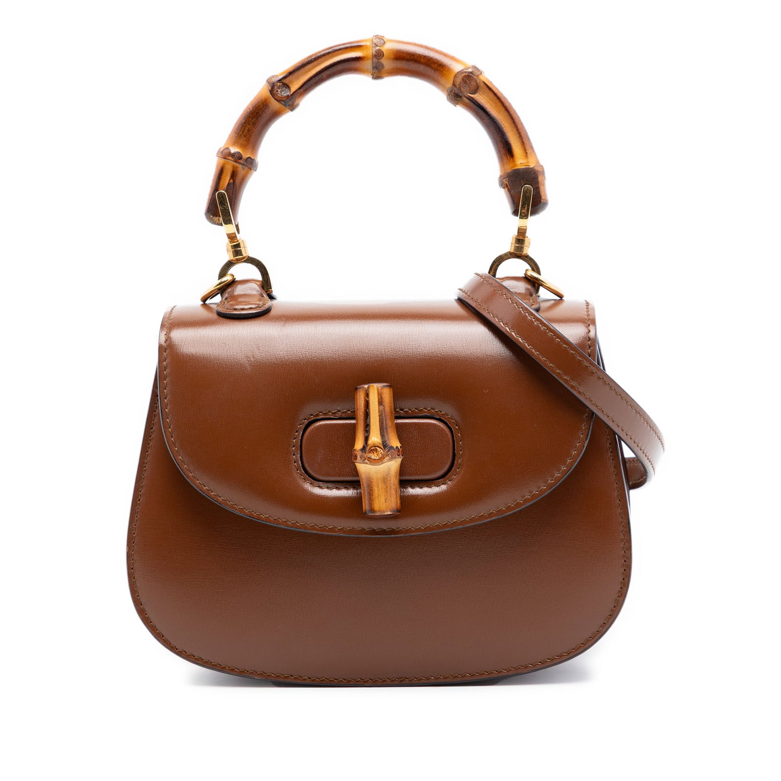 Gucci 1947 Bamboo Mini Calfskin Top Handle Bag (1 of 7)