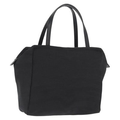 Black Silver FENDI Handbag Made in Italy: Black Silver FENDI Handbag Made in Italy Authentic Fendi black and silver hand bag made in Italy. This compact bag has a structured silhouette with a top handle. Condition is rated A, with noted wear 