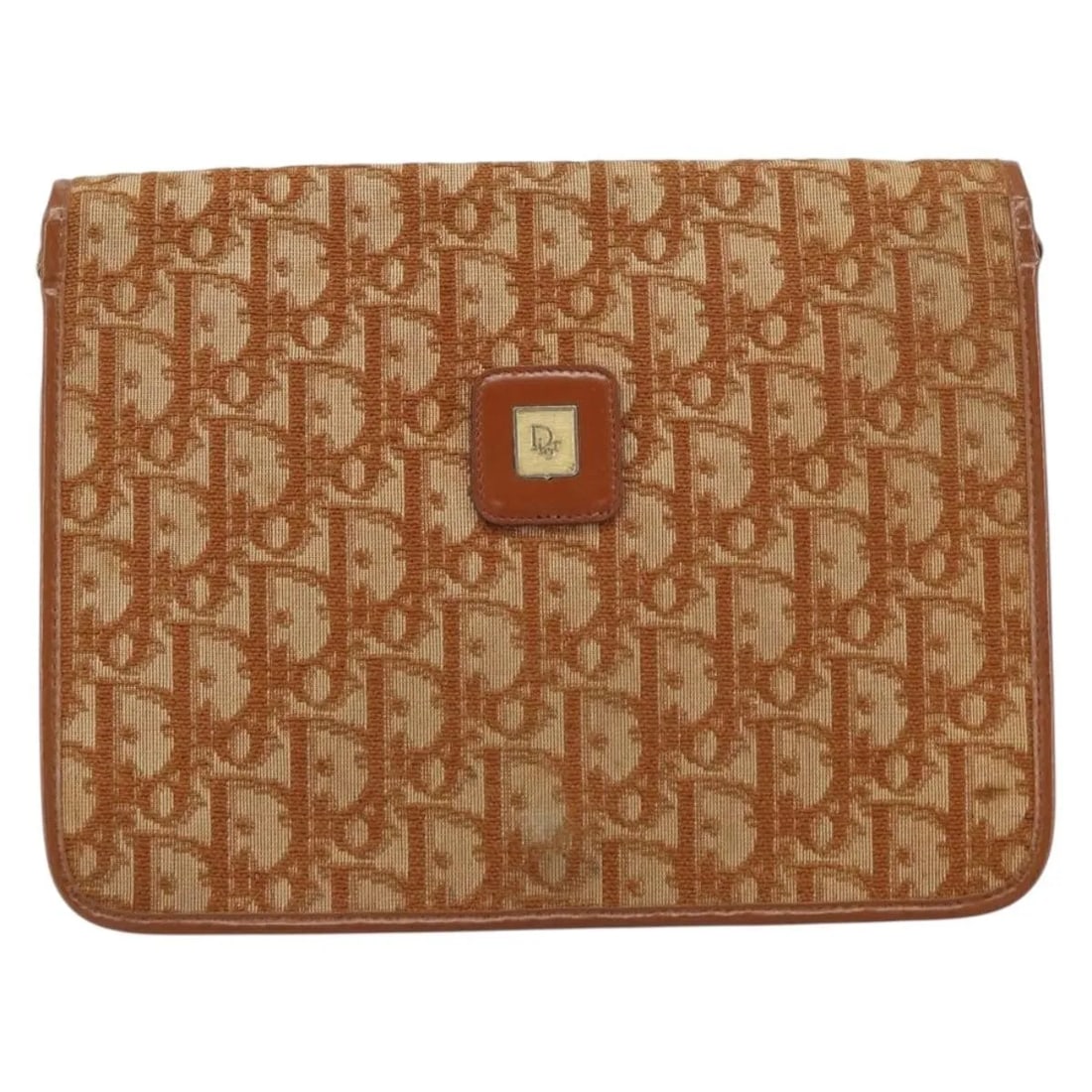 Christian Dior Vintage Trotter Brown Canvas Shoulder Bag (1 of 18)