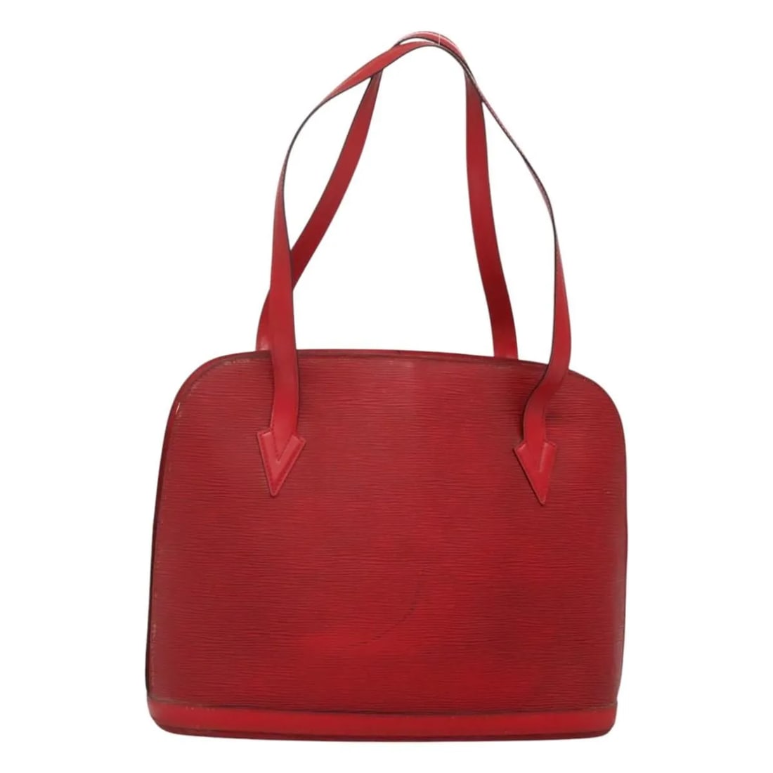 Louis Vuitton Lussac Red Leather Shoulder Bag: Louis Vuitton Lussac Red Leather Shoulder Bag The Louis Vuitton Lussac Handbag is crafted from red Epi leather and designed for women. This handbag features a spacious interior and sturdy shoulder str