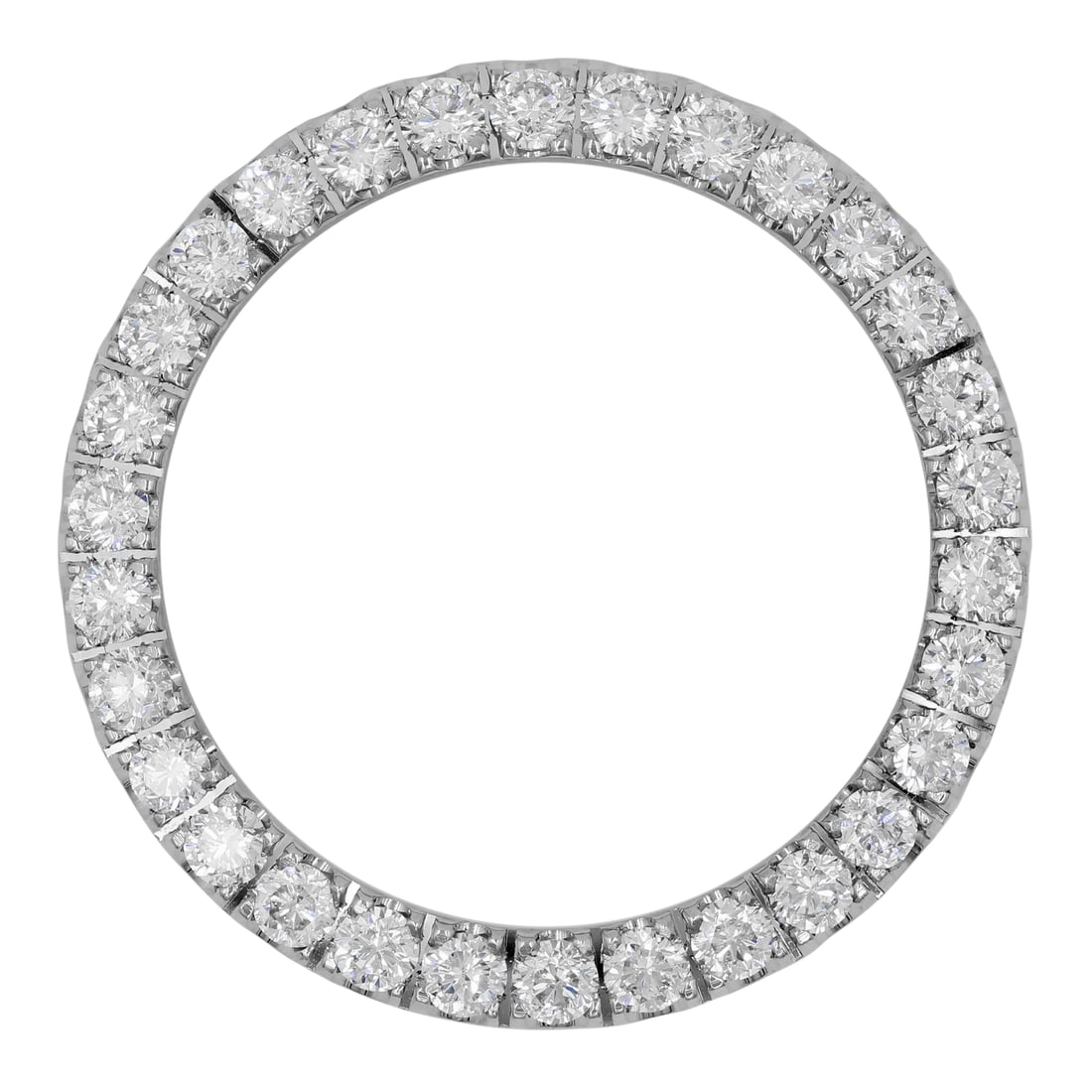 Rolex 26mm Diamond Bezel 2.10ct F-G SI1-SI2 Custom Steel: Rolex 26mm Diamond Bezel 2.10ct F-G SI1-SI2 Custom Steel Elevate your Rolex watch with this exquisite Loose Diamond Bezel, designed specifically for a 26mm round Rolex model. This brand new bezel is c