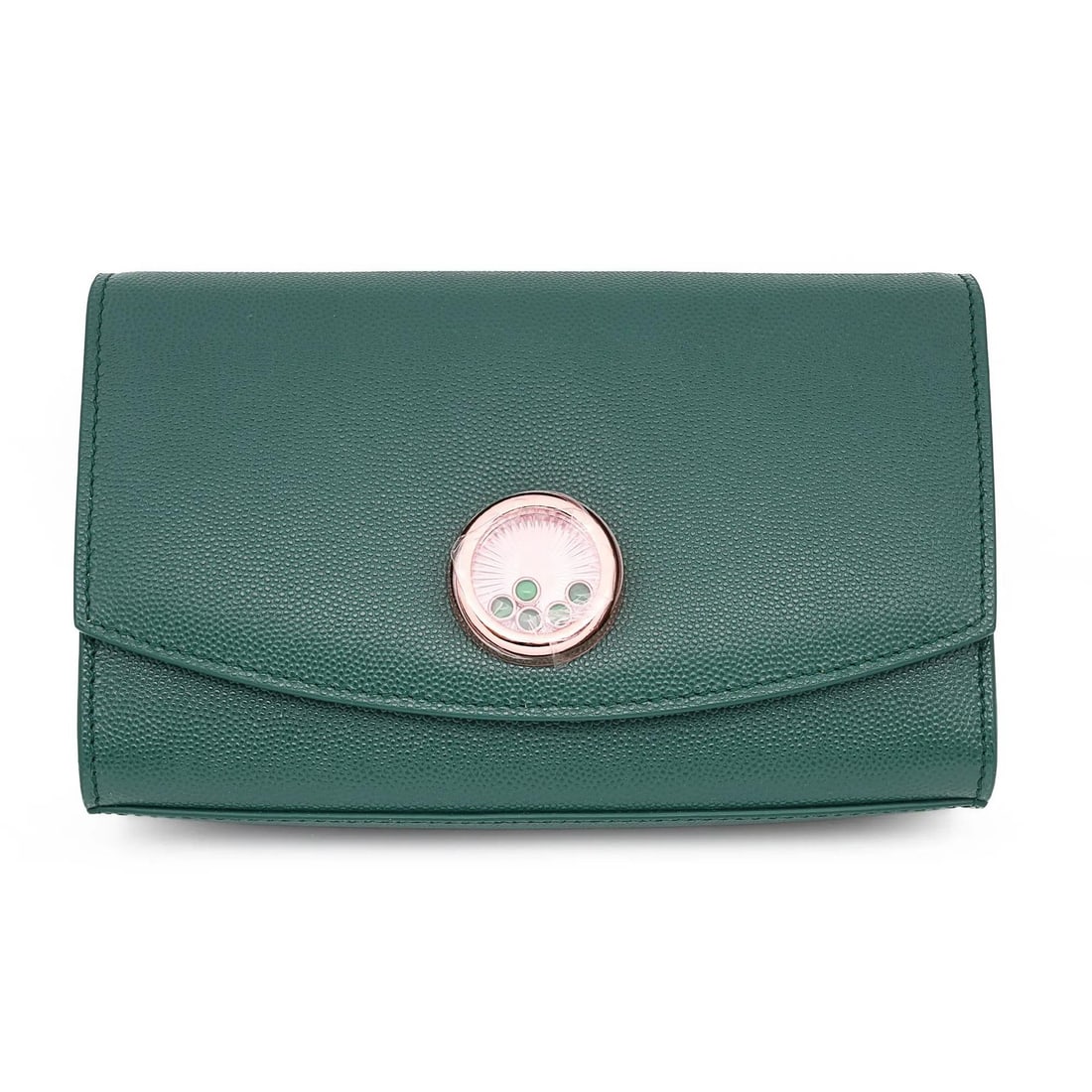 Chopard Happy Malachite Green Leather Crossbody Handbag 95000-0991: Chopard Happy Malachite Green Leather Crossbody Handbag 95000-0991 Elevate your accessory collection with this Chopard Happy Malachite handbag, crafted from exquisite green grained calf leather. This 
