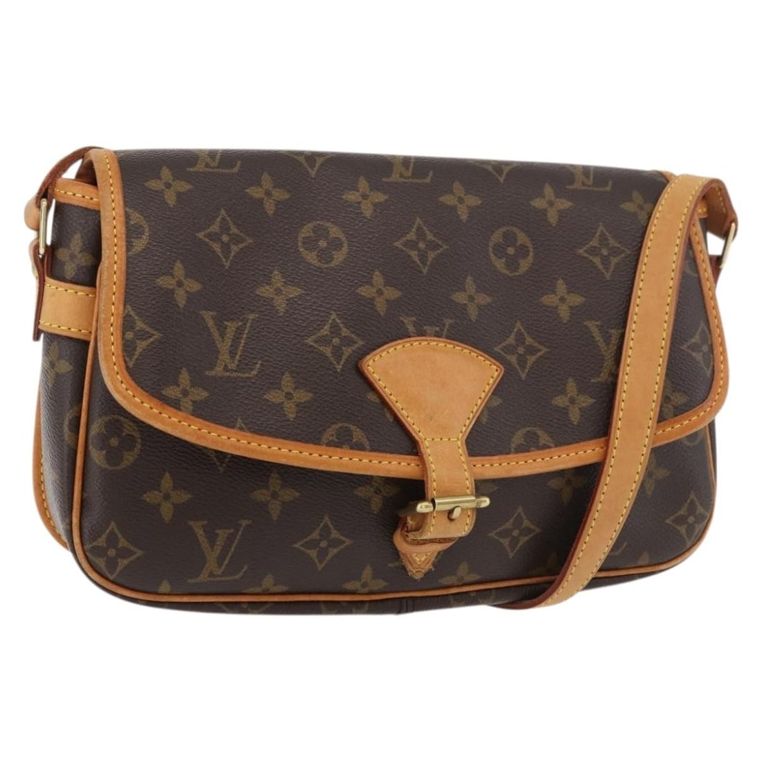 Louis Vuitton M42250 Sologne Monogram Canvas Shoulder Bag: Louis Vuitton M42250 Sologne Monogram Canvas Shoulder Bag Louis Vuitton Monogram Sologne shoulder bag in Monogram canvas, made in France. This women's shoulder bag shows reasonable wear and tear consi