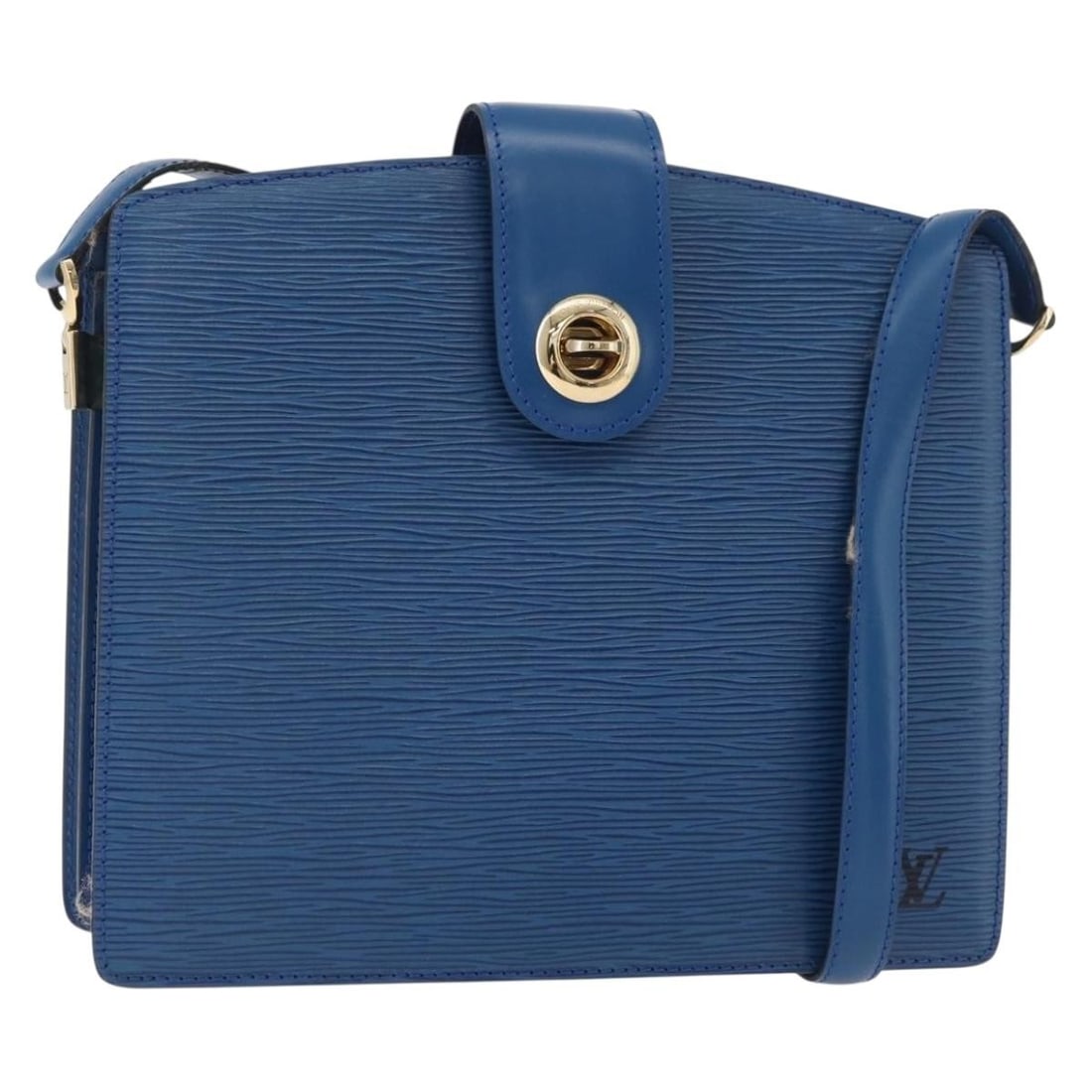 Louis Vuitton M52345 Capuchin Blue Epi Leather Shoulder Bag (1 of 18)