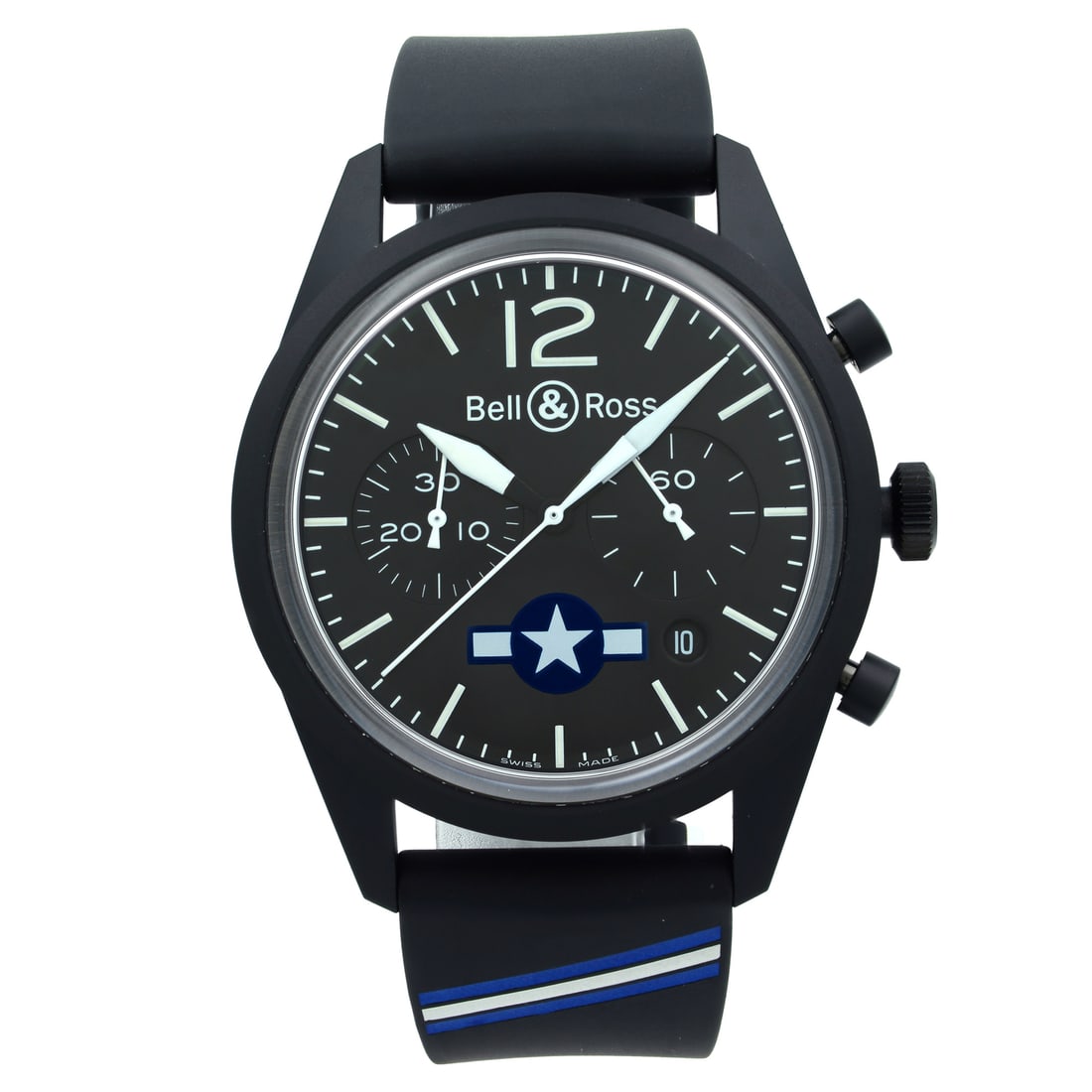 Bell & Ross BRV126-BL-CA-CO/US Automatic Black Dial Limited Edition Watch (1 of 5)