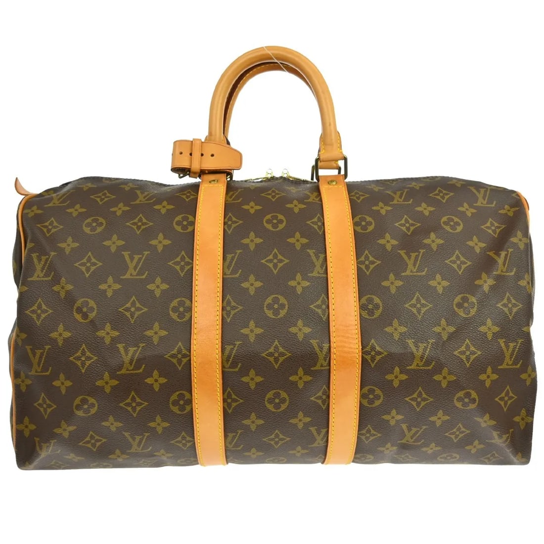 Louis Vuitton Keepall Travel Bag Monogram Canvas Brown: Louis Vuitton Keepall Travel Bag Monogram Canvas Brown Louis Vuitton Keepall in brown monogram canvas with a unisex design. This travel bag is in good overall condition with visible wear consistent wi