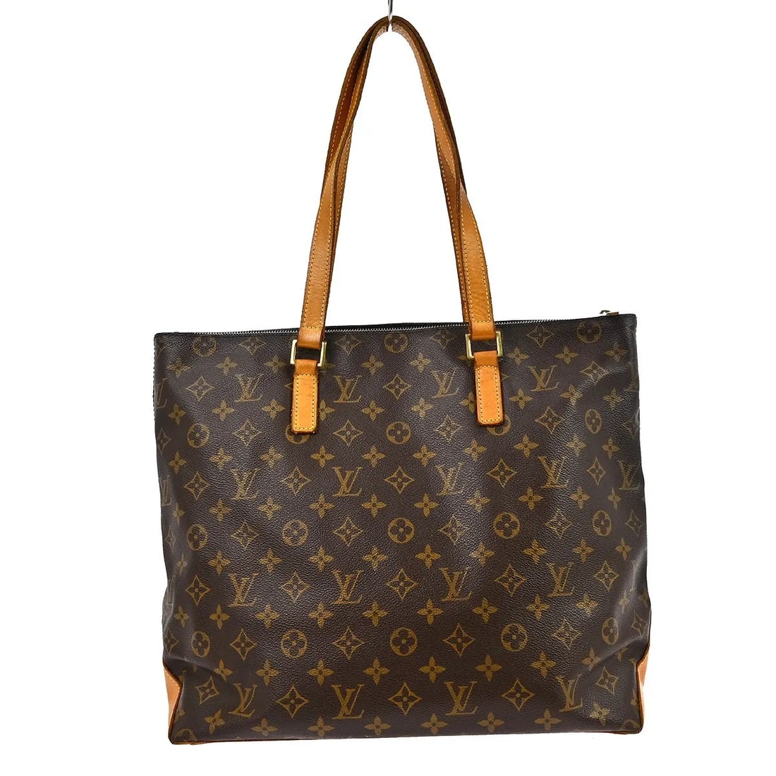 Louis Vuitton Cabas Mezzo Brown Monogram Canvas Shoulder Bag: Louis Vuitton Cabas Mezzo Brown Monogram Canvas Shoulder Bag Louis Vuitton Cabas Mezzo in brown monogram canvas. This women's shoulder bag is made in France and is presented in good condition with vis
