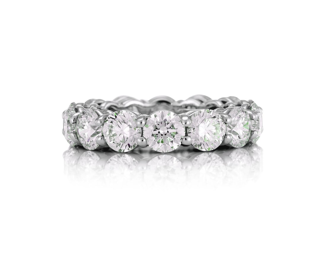Rachel Koen 7.00 cttw Platinum Round Cut Diamond Eternity Ring - 2