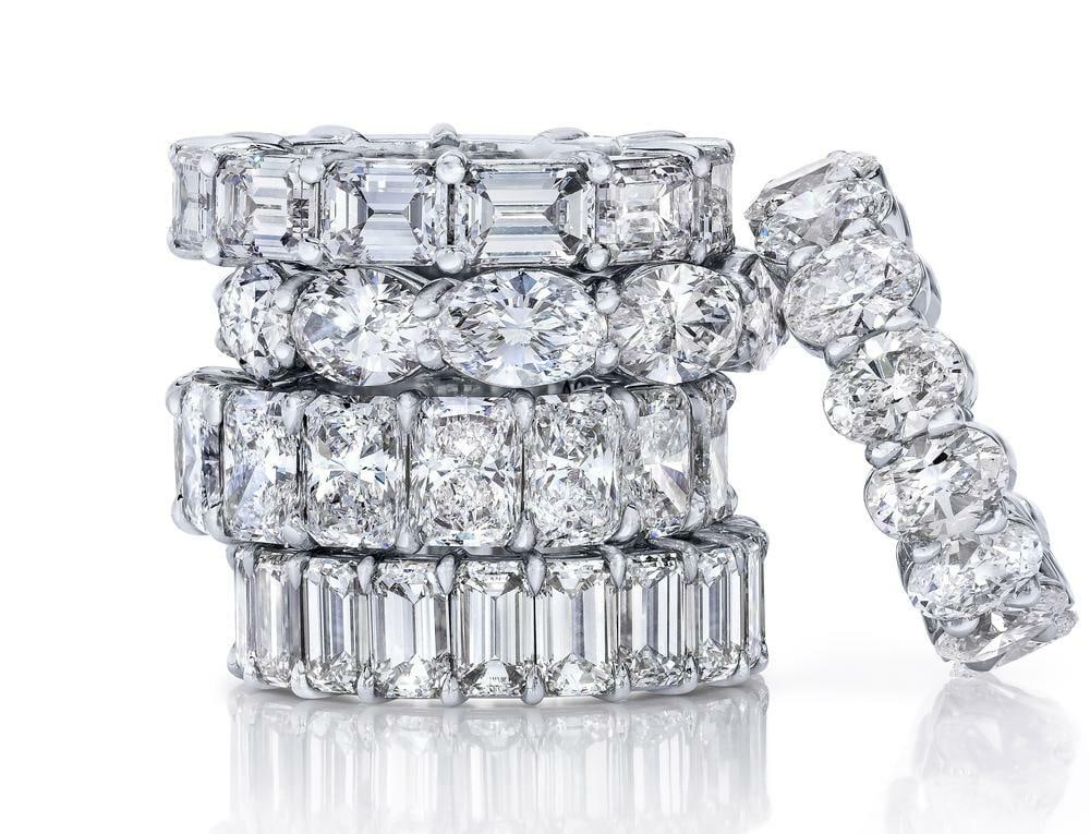 Rachel Koen 7.00 cttw Platinum Round Cut Diamond Eternity Ring - 3