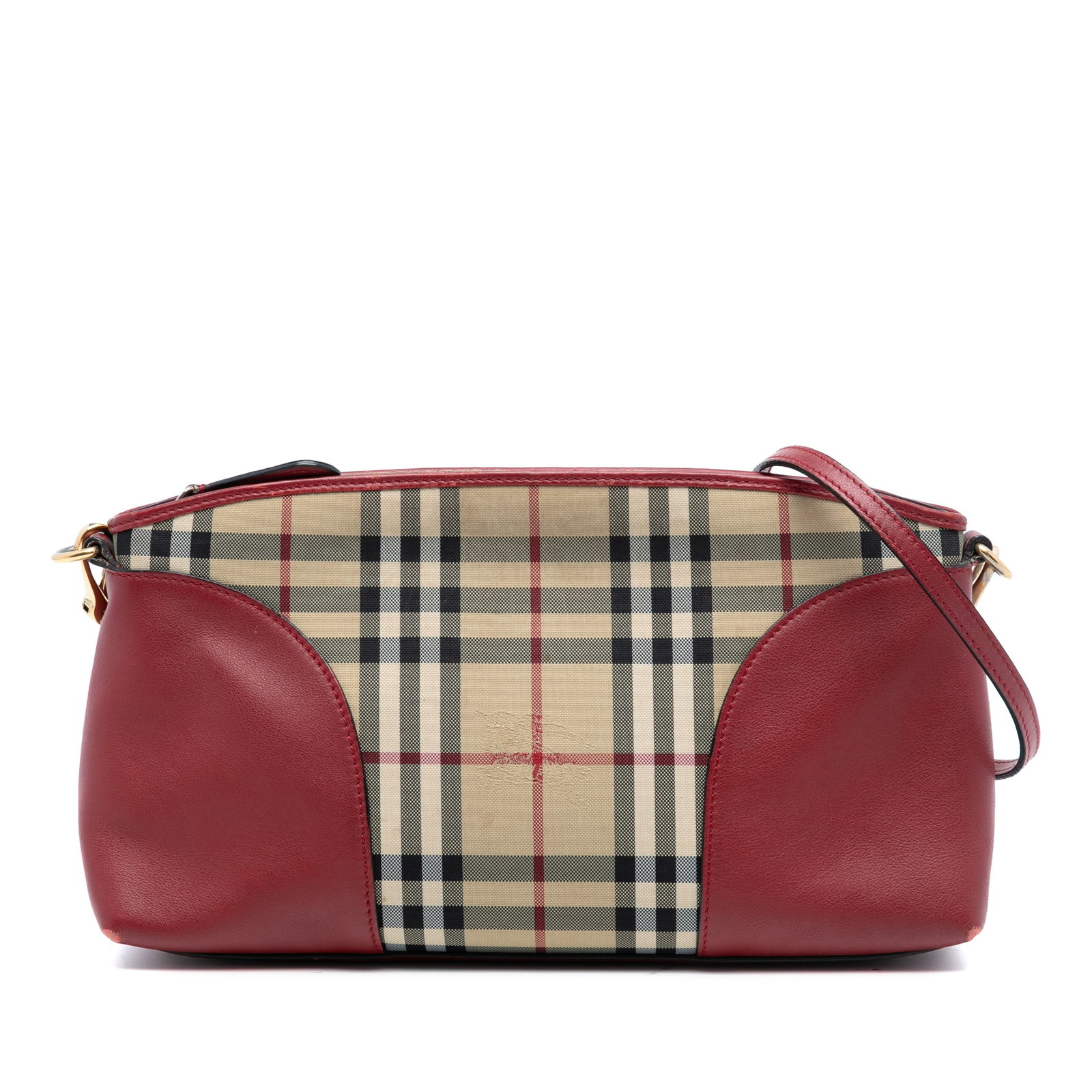 Burberry Chichester Crossbody Bag in Haymarket Check Coated Canvas: Burberry Chichester Crossbody Bag in Haymarket Check Coated Canvas This Burberry Chichester crossbody bag showcases the iconic Haymarket check pattern on coated canvas with leather trim. It features a