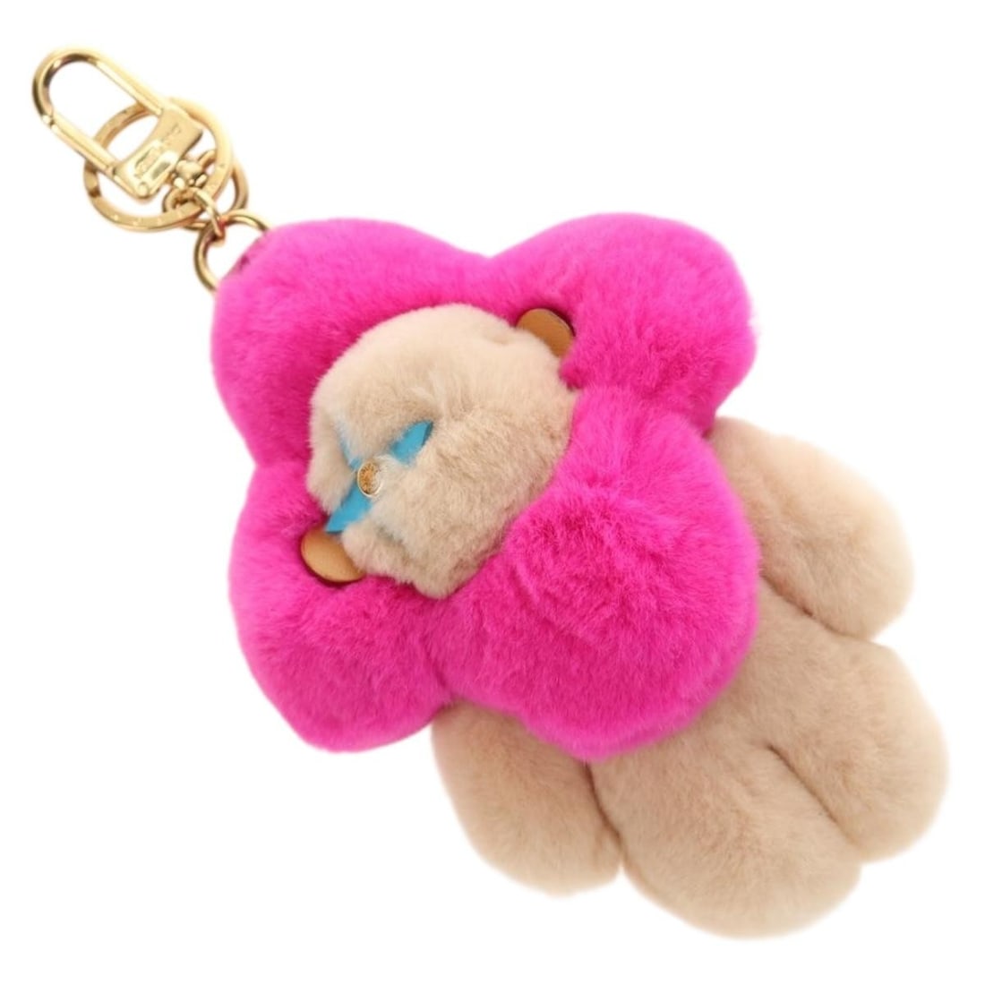 Louis Vuitton M00870 Vivienne Vison Fur Bag Charm Beige Pink: Louis Vuitton M00870 Vivienne Vison Fur Bag Charm Beige Pink Louis Vuitton Vivienne Vison bag charm in beige and pink fur. Made in Italy, this women's accessory includes the dust bag and item box. Con