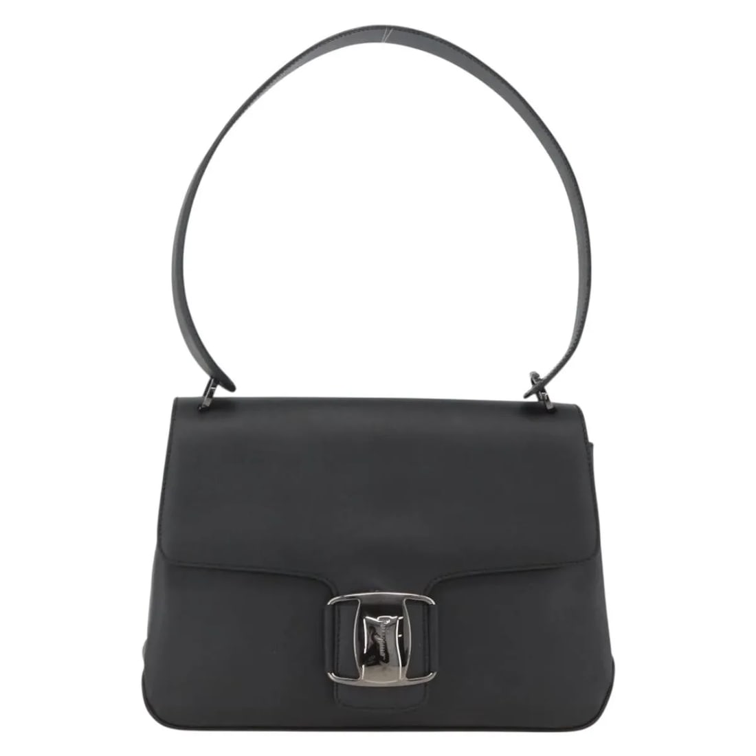 Salvatore Ferragamo Vala black canvas handbag: Salvatore Ferragamo Vala black canvas handbag Salvatore Ferragamo Vala canvas bag in black. Made in Italy, this women's bag is presented in good vintage condition with honest wear. Noted condition