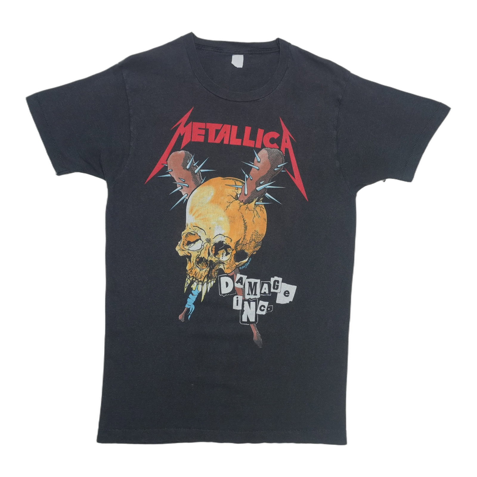 Vintage 1986 Metallica Damage Inc black tour shirt: Vintage 1986 Metallica Damage Inc black tour shirt This is an original vintage 1986 Metallica Damage Inc Tour shirt. It is not a modern reproduction and features authentic fading throughout, reflectin