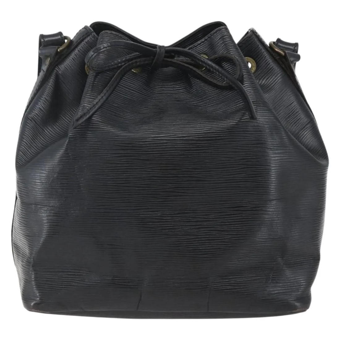 Black Epi Leather Bucket Bag Louis Vuitton Petit Noe (1 of 18)