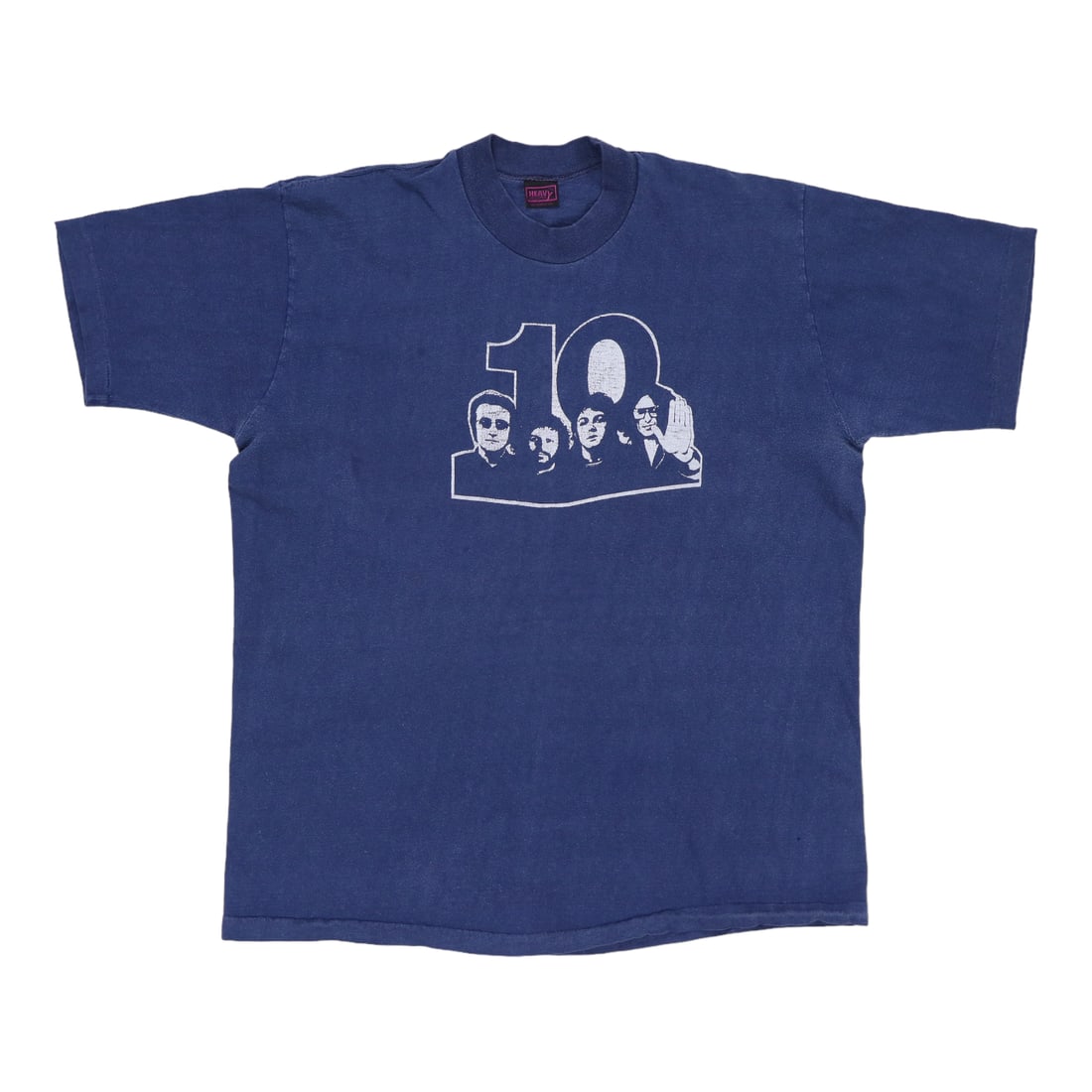 Vintage 1974 Beatles Blue Cotton XL Promotional 10th Anniversary T Shirt: Vintage 1974 Beatles Blue Cotton XL Promotional 10th Anniversary T Shirt This is an original vintage 1974 Beatles 10th Anniversary promotional shirt, not a modern reproduction. The shirt features no b