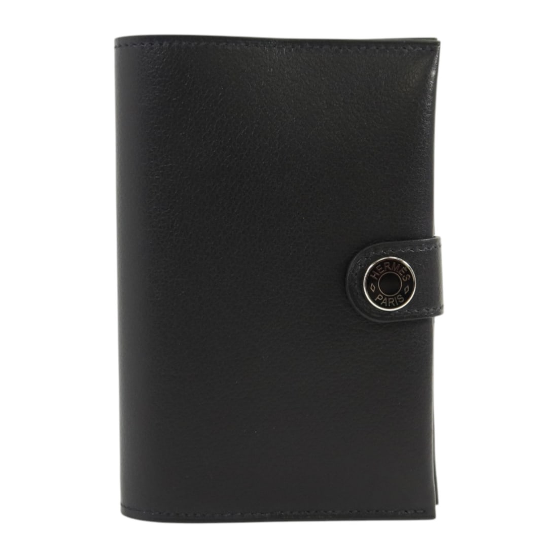 RMS Passport Holder by Hermes in Black Evergrain Leather Palladium Hardware (1 of 15)