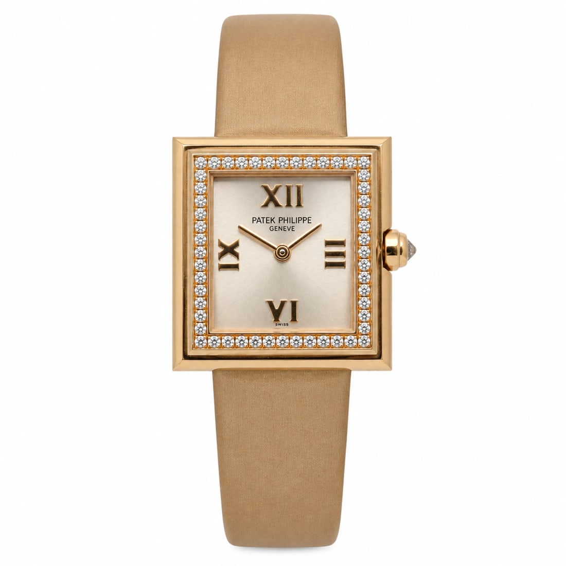 Patek Philippe Gondolo 4868R Square Quartz Watch with Diamond Bezel (1 of 4)
