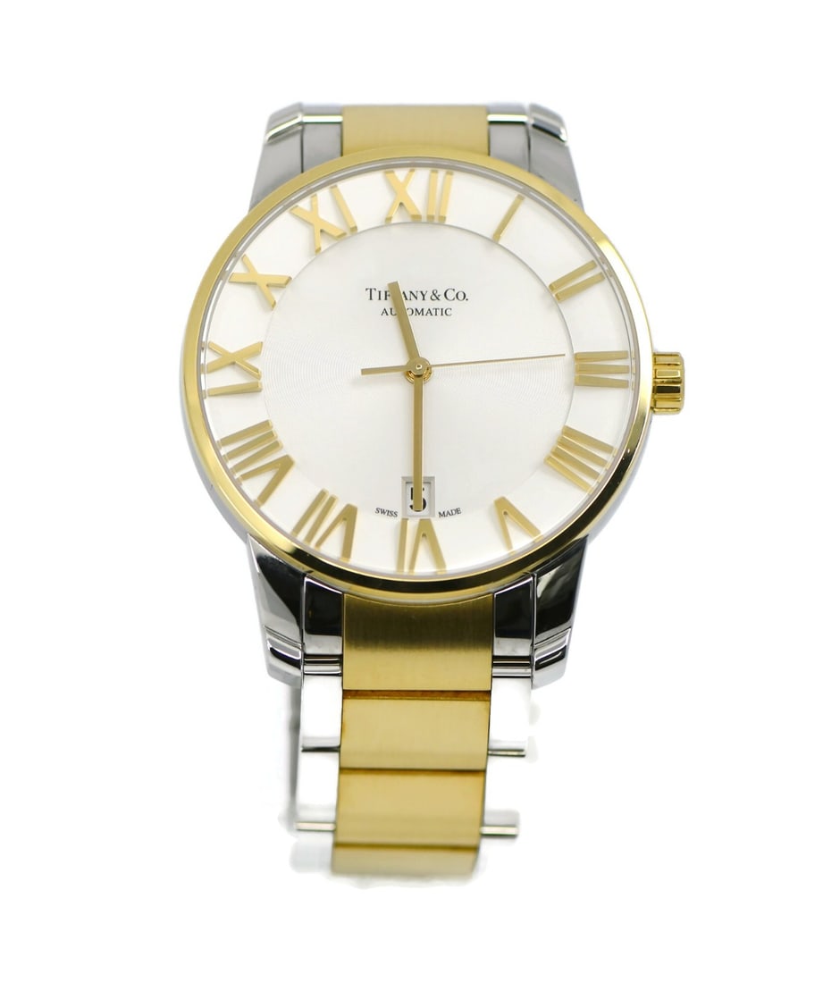 Atlas Automatic Wristwatch by Tiffany & Co 18K and Stainless Steel Z1800 (1 of 5)
