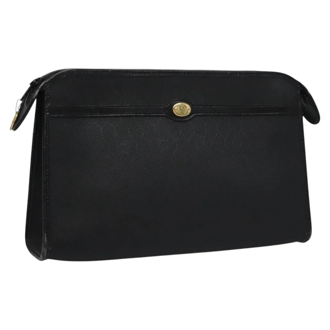 Christian Dior Vintage Honeycomb Zip black canvas bag: Christian Dior Vintage Honeycomb Zip black canvas bag Vintage Christian Dior Honeycomb Zip bag in black canvas with leather trim. This piece is in good vintage condition with honest wear, including a 