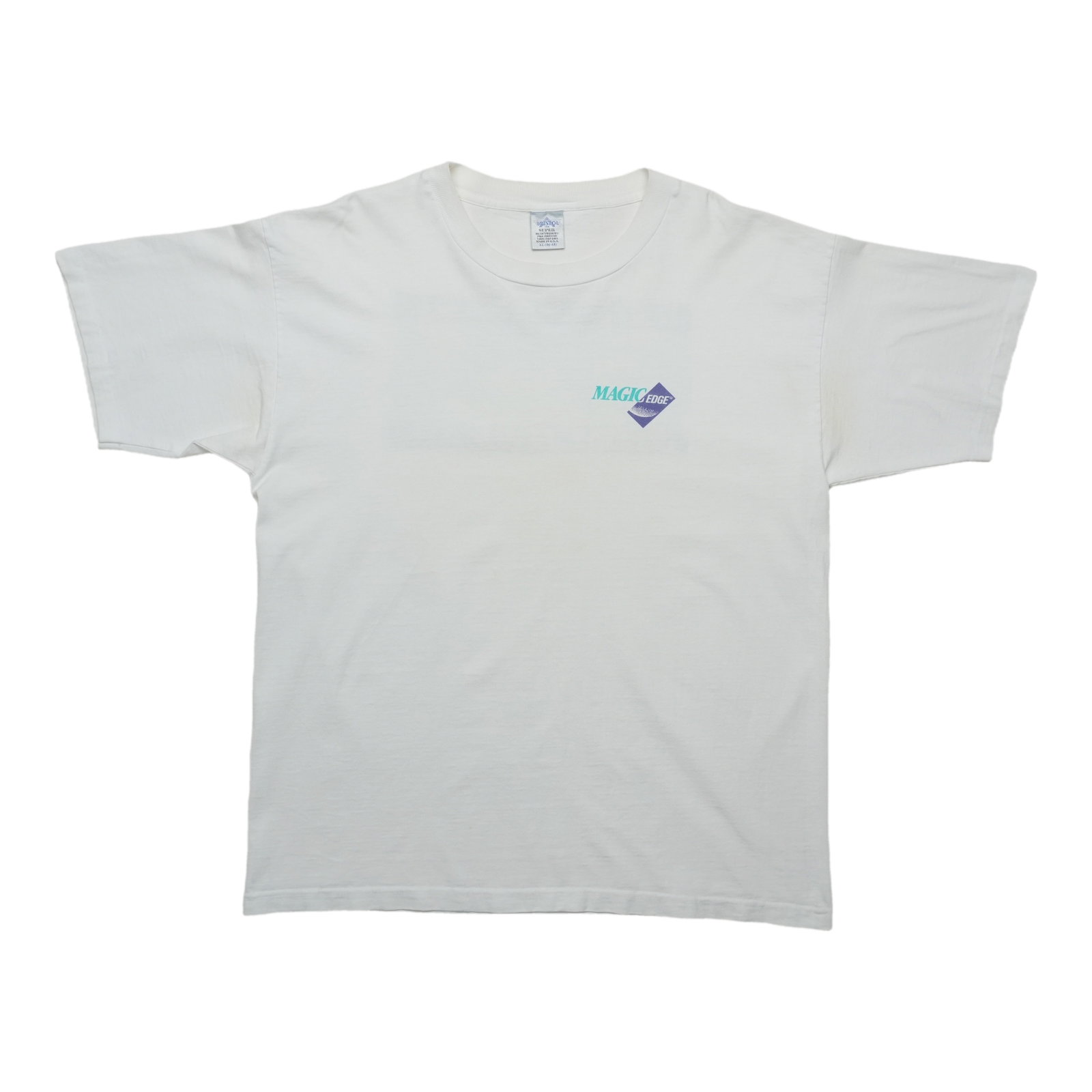 Vintage 1990s Magic Edge Cotton Graphic Tee Large White (1 of 9)