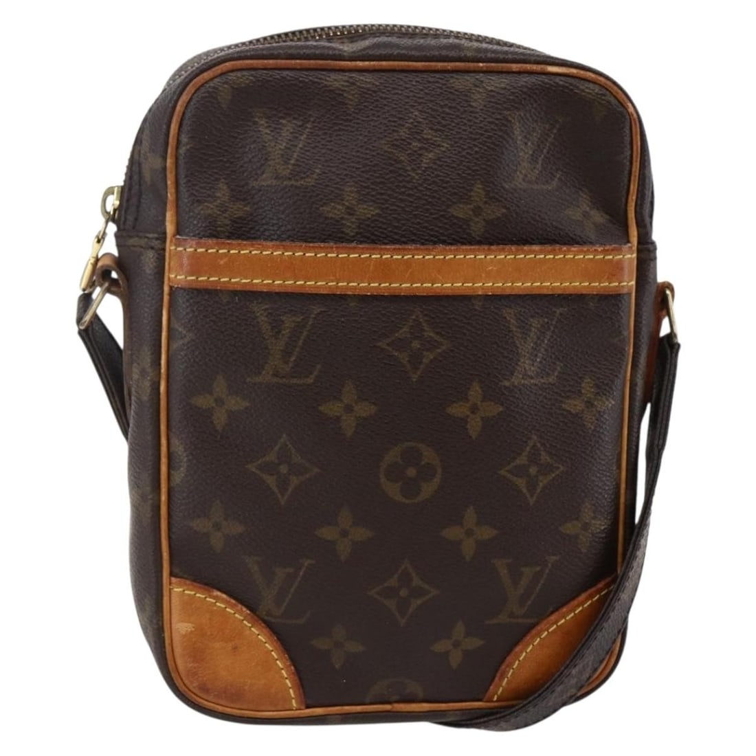 Authentic LOUIS VUITTON Monogram Danube Shoulder Bag M45266: Authentic LOUIS VUITTON Monogram Danube Shoulder Bag M45266 The LOUIS VUITTON Monogram Danube Shoulder Bag is a stylish accessory crafted from durable Monogram Canvas, showcasing the iconic LV pattern
