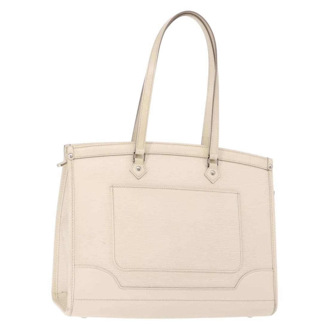 Louis Vuitton Madeleine GM White Epi Leather Handbag M5934J: Louis Vuitton Madeleine GM White Epi Leather Handbag M5934J This is a Louis Vuitton Epi Madeleine GM handbag in white, crafted from Epi leather. Designed for women, this large-sized handbag features a
