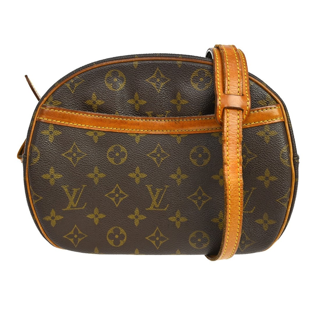 Louis Vuitton Blois Monogram Canvas Crossbody Bag M51221: Louis Vuitton Blois Monogram Canvas Crossbody Bag M51221 Vintage Louis Vuitton Blois crossbody bag in brown Monogram canvas and leather. This medium bag features a zip closure, adjustable crossbody st