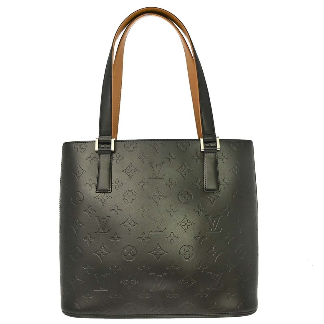 Louis Vuitton Louis Stockton Black Monogram Mat Leather Tote M55112 (1 of 15)
