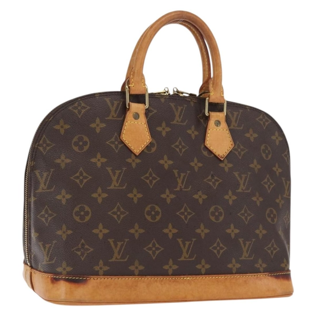 Louis Vuitton Alma Monogram Canvas Handbag M51130 France: Louis Vuitton Alma Monogram Canvas Handbag M51130 France This is a Louis Vuitton Monogram Alma handbag in the M51130 style, crafted from signature monogram canvas. Designed for women, this handbag was