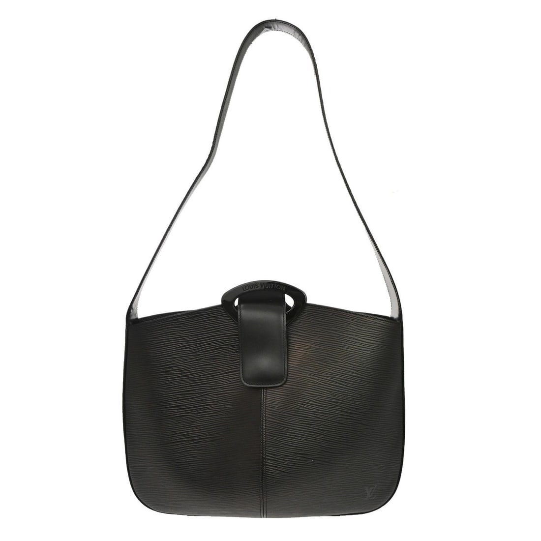 Louis Vuitton Revli Epi Leather Shoulder Bag M52162: Louis Vuitton Revli Epi Leather Shoulder Bag M52162 Vintage Louis Vuitton Revli shoulder bag in Epi leather with a magnetic closure, top handle, detachable strap, and Alcantara lining. The bag has one