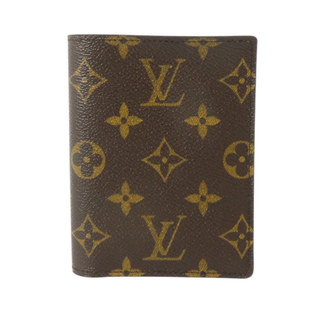Louis Vuitton M61731 Monogram Brown Bi Fold Wallet: Louis Vuitton M61731 Monogram Brown Bi Fold Wallet Louis Vuitton trifold wallet in brown Monogram PVC coated canvas. Made in France, this men's wallet is described in AB very good condition. Specifica