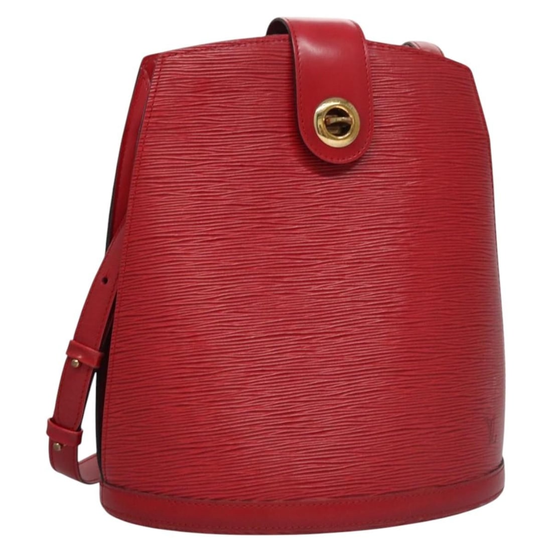 Louis Vuitton Cluny Epi Leather Red Shoulder Bag M52257 France: Louis Vuitton Cluny Epi Leather Red Shoulder Bag M52257 France This Louis Vuitton Epi Cluny shoulder bag in red features a durable Epi leather exterior. The bag is designed for women and offers a stru