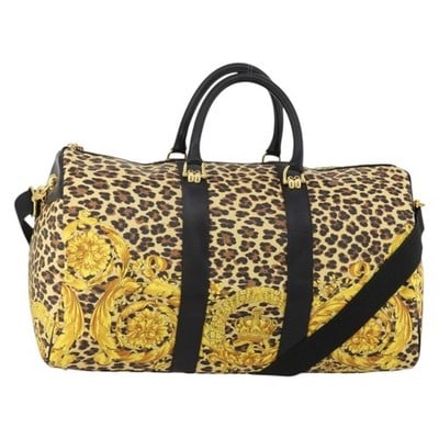 Gianni Versace 2way Boston Bag Yellow Gold PVC Leather Strap (1 of 18)