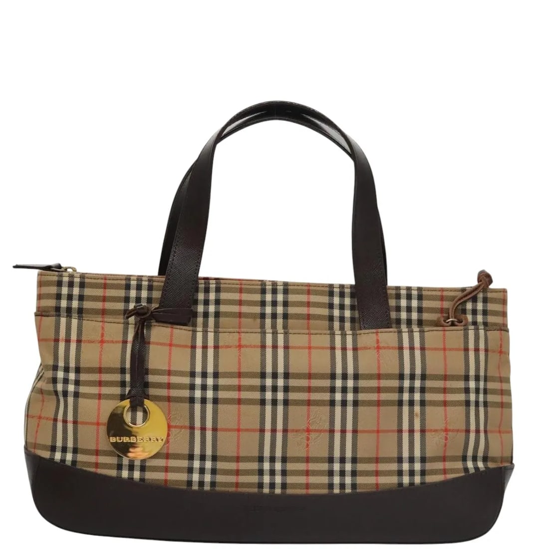 Burberry Nova Check Canvas and Leather Beige Tote Bag: Burberry Nova Check Canvas and Leather Beige Tote Bag This Burberry Nova Check Handbag features the iconic beige canvas design paired with leather accents. Designed for women, the bag offers a spaciou