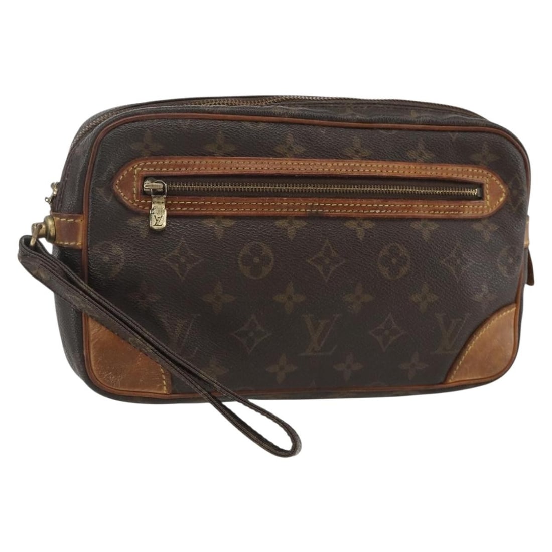 Monogram Canvas Marly Dragonne GM Clutch Bag by Louis Vuitton M51825: Monogram Canvas Marly Dragonne GM Clutch Bag by Louis Vuitton M51825 This Louis Vuitton Monogram Marly Dragonne GM Clutch Bag features the brand's iconic monogram canvas and is designed for women. The