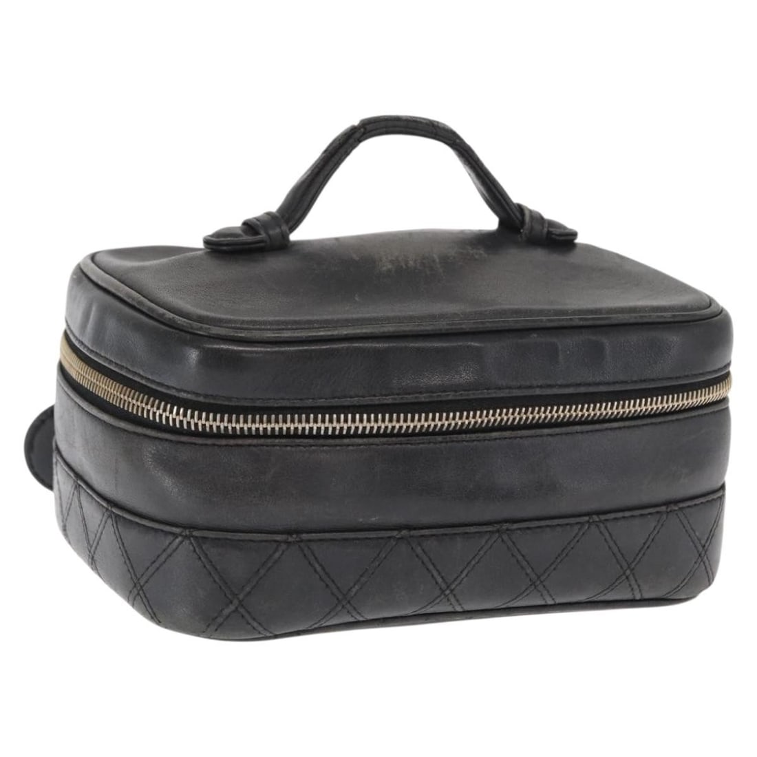 Chanel Bicolore Lambskin Vanity Handbag Black and Gold CC Logo Italy: Chanel Bicolore Lambskin Vanity Handbag Black and Gold CC Logo Italy This CHANEL Bicolore Vanity handbag is crafted from black and gold lambskin leather and features the iconic CC logo. Made in Italy,